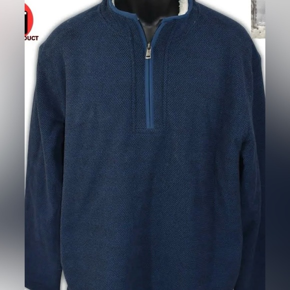 The Orvis Men's Fleece Lined Quarter 1/4 Zip Pullover Sweater  XL - Picture 2 of 6